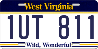WV license plate 1UT811