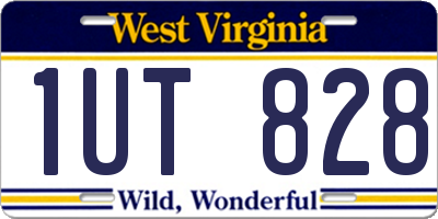 WV license plate 1UT828