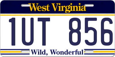 WV license plate 1UT856