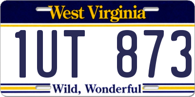 WV license plate 1UT873