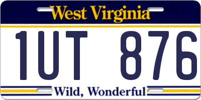 WV license plate 1UT876