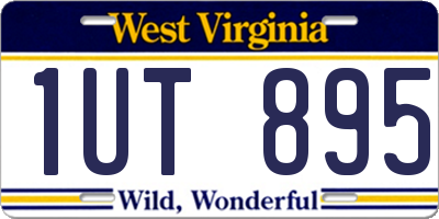 WV license plate 1UT895