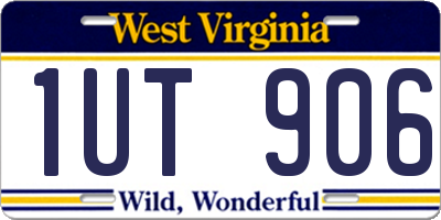 WV license plate 1UT906