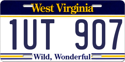 WV license plate 1UT907