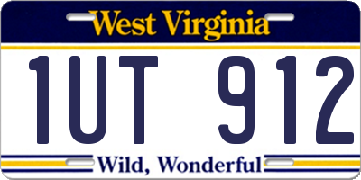 WV license plate 1UT912