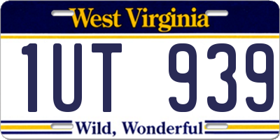 WV license plate 1UT939