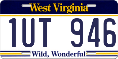 WV license plate 1UT946