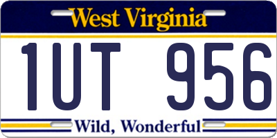 WV license plate 1UT956