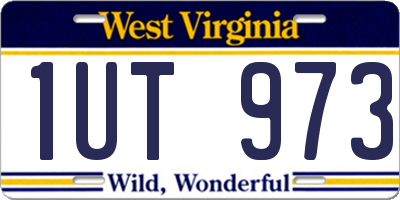 WV license plate 1UT973