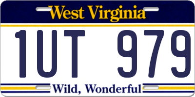 WV license plate 1UT979