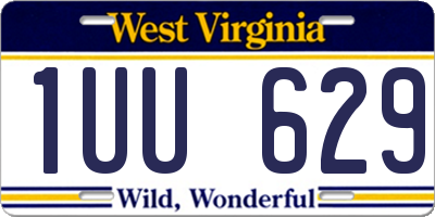WV license plate 1UU629