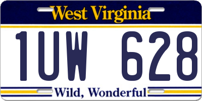WV license plate 1UW628