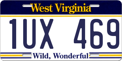 WV license plate 1UX469