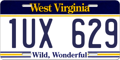 WV license plate 1UX629