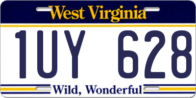 WV license plate 1UY628