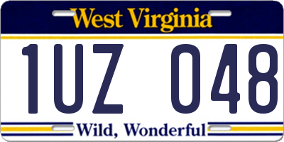 WV license plate 1UZ048