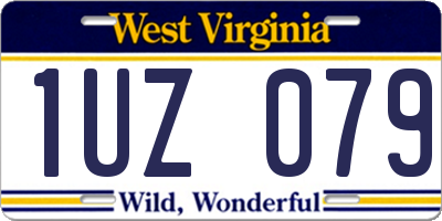 WV license plate 1UZ079