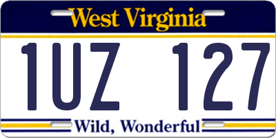 WV license plate 1UZ127