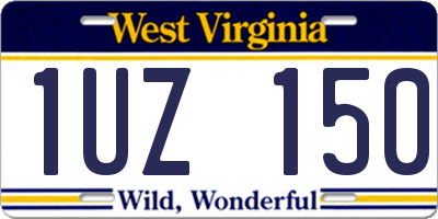 WV license plate 1UZ150