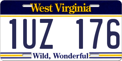 WV license plate 1UZ176