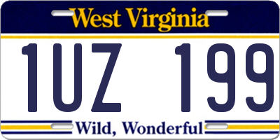 WV license plate 1UZ199