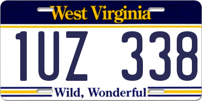 WV license plate 1UZ338
