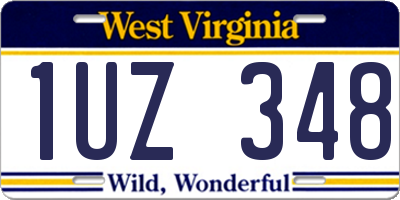 WV license plate 1UZ348