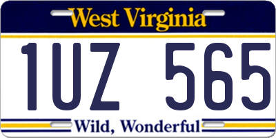 WV license plate 1UZ565