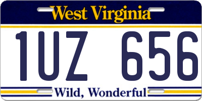 WV license plate 1UZ656