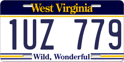 WV license plate 1UZ779