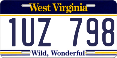WV license plate 1UZ798