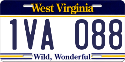 WV license plate 1VA088