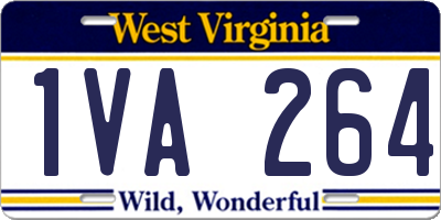 WV license plate 1VA264