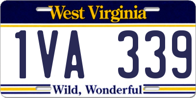 WV license plate 1VA339