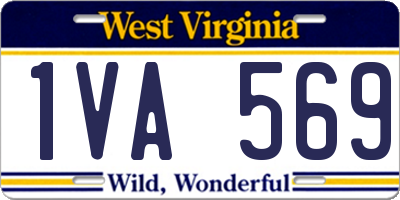 WV license plate 1VA569