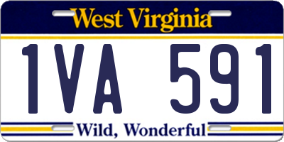 WV license plate 1VA591