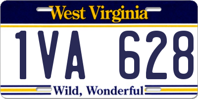 WV license plate 1VA628