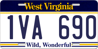 WV license plate 1VA690