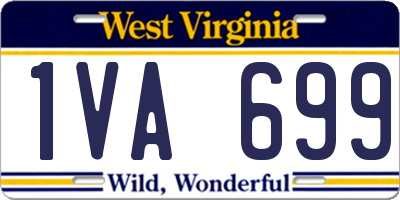 WV license plate 1VA699