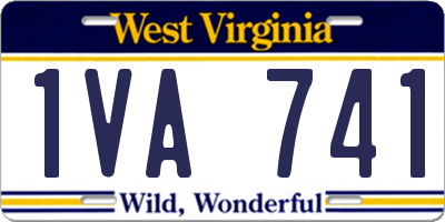 WV license plate 1VA741