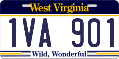 WV license plate 1VA901
