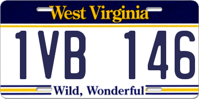 WV license plate 1VB146