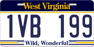 WV license plate 1VB199
