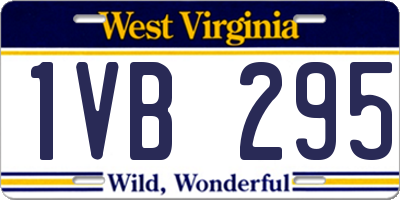WV license plate 1VB295