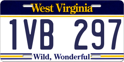 WV license plate 1VB297