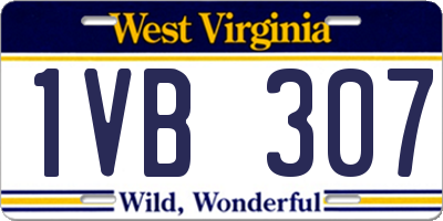 WV license plate 1VB307