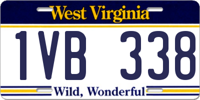 WV license plate 1VB338