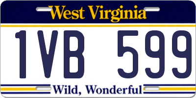WV license plate 1VB599