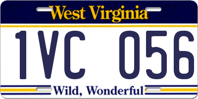 WV license plate 1VC056