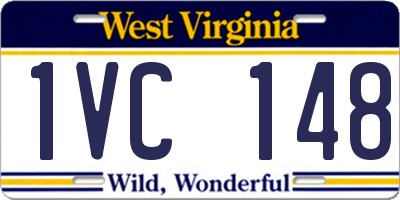 WV license plate 1VC148